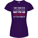 I Dont Mean to Be but Im an Archer Archery Womens Petite Cut T-Shirt Purple