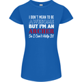 I Dont Mean to Be but Im an Archer Archery Womens Petite Cut T-Shirt Royal Blue
