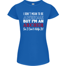 I Dont Mean to Be but Im an Archer Archery Womens Petite Cut T-Shirt Royal Blue