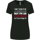 I Dont Mean to Be but Im an Archer Archery Womens Wider Cut T-Shirt Black