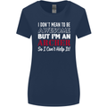 I Dont Mean to Be but Im an Archer Archery Womens Wider Cut T-Shirt Navy Blue