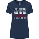 I Dont Mean to Be but Im an Archer Archery Womens Wider Cut T-Shirt Navy Blue