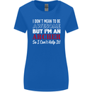 I Dont Mean to Be but Im an Archer Archery Womens Wider Cut T-Shirt Royal Blue