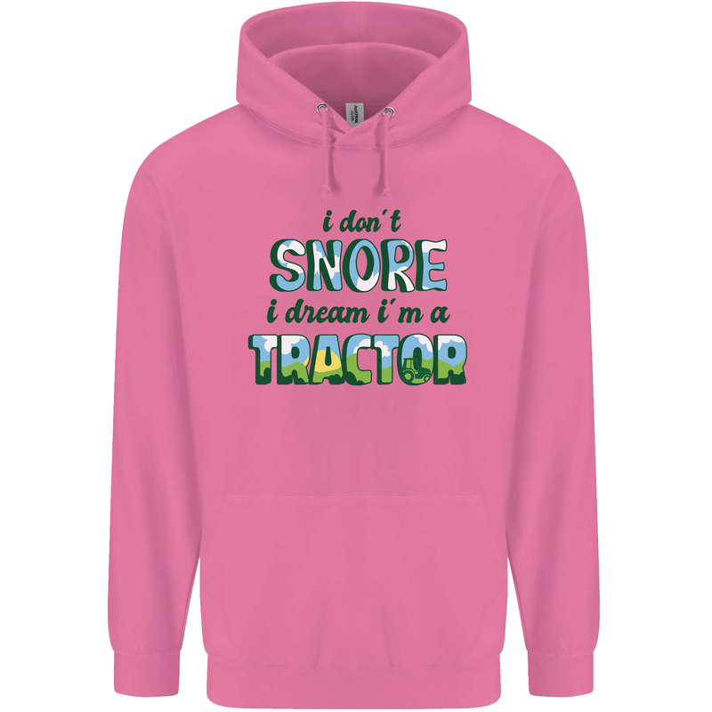 I Dont Snore I Dream Tractor Farmer Farming Childrens Kids Hoodie Azalea