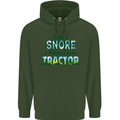 I Dont Snore I Dream Tractor Farmer Farming Childrens Kids Hoodie Forest Green