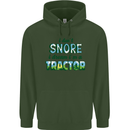 I Dont Snore I Dream Tractor Farmer Farming Childrens Kids Hoodie Forest Green