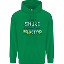 I Dont Snore I Dream Tractor Farmer Farming Childrens Kids Hoodie Irish Green