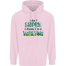 I Dont Snore I Dream Tractor Farmer Farming Childrens Kids Hoodie Light Pink