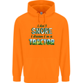 I Dont Snore I Dream Tractor Farmer Farming Childrens Kids Hoodie Orange