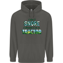 I Dont Snore I Dream Tractor Farmer Farming Childrens Kids Hoodie Storm Grey