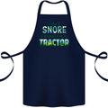I Dont Snore I Dream Tractor Farmer Farming Cotton Apron 100% Organic Navy Blue