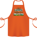 I Dont Snore I Dream Tractor Farmer Farming Cotton Apron 100% Organic Orange