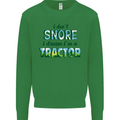 I Dont Snore I Dream Tractor Farmer Farming Kids Sweatshirt Jumper Irish Green