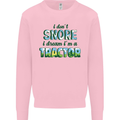 I Dont Snore I Dream Tractor Farmer Farming Kids Sweatshirt Jumper Light Pink