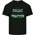 I Dont Snore I Dream Tractor Farmer Farming Kids T-Shirt Childrens Black