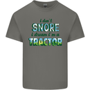 I Dont Snore I Dream Tractor Farmer Farming Kids T-Shirt Childrens Charcoal