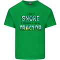 I Dont Snore I Dream Tractor Farmer Farming Kids T-Shirt Childrens Irish Green