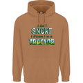 I Dont Snore I Dream Tractor Farmer Farming Mens 80% Cotton Hoodie Caramel Latte