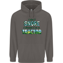 I Dont Snore I Dream Tractor Farmer Farming Mens 80% Cotton Hoodie Charcoal