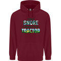 I Dont Snore I Dream Tractor Farmer Farming Mens 80% Cotton Hoodie Maroon