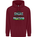 I Dont Snore I Dream Tractor Farmer Farming Mens 80% Cotton Hoodie Maroon