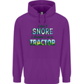 I Dont Snore I Dream Tractor Farmer Farming Mens 80% Cotton Hoodie Purple