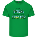 I Dont Snore I Dream Tractor Farmer Farming Mens Cotton T-Shirt Tee Top Irish Green