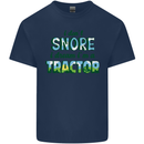 I Dont Snore I Dream Tractor Farmer Farming Mens Cotton T-Shirt Tee Top Navy Blue