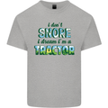 I Dont Snore I Dream Tractor Farmer Farming Mens Cotton T-Shirt Tee Top Sports Grey