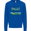 I Dont Snore I Dream Tractor Farmer Farming Mens Sweatshirt Jumper Royal Blue