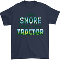 I Dont Snore I Dream Tractor Farmer Farming Mens T-Shirt Cotton Gildan Navy Blue