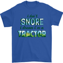 I Dont Snore I Dream Tractor Farmer Farming Mens T-Shirt Cotton Gildan Royal Blue