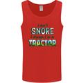 I Dont Snore I Dream Tractor Farmer Farming Mens Vest Tank Top Red