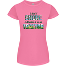 I Dont Snore I Dream Tractor Farmer Farming Womens Petite Cut T-Shirt Azalea
