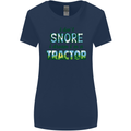 I Dont Snore I Dream Tractor Farmer Farming Womens Wider Cut T-Shirt Navy Blue