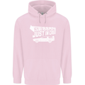 I Drive at 88mph Just in Case Funny Childrens Kids Hoodie Light Pink