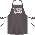 I Drive at 88mph Just in Case Funny Cotton Apron 100% Organic Dark Grey
