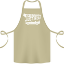 I Drive at 88mph Just in Case Funny Cotton Apron 100% Organic Khaki