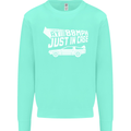 I Drive at 88mph Just in Case Funny Kids Sweatshirt Jumper Peppermint