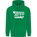 I Drive at 88mph Just in Case Funny Mens 80% Cotton Hoodie Irish Green