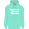 I Drive at 88mph Just in Case Funny Mens 80% Cotton Hoodie Peppermint