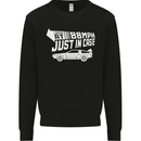 I Drive at 88mph Just in Case Funny Mens Sweatshirt Jumper Black