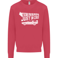 I Drive at 88mph Just in Case Funny Mens Sweatshirt Jumper Heliconia