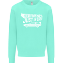 I Drive at 88mph Just in Case Funny Mens Sweatshirt Jumper Peppermint