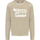 I Drive at 88mph Just in Case Funny Mens Sweatshirt Jumper Sand