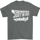 I Drive at 88mph Just in Case Funny Mens T-Shirt Cotton Gildan Charcoal