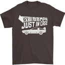 I Drive at 88mph Just in Case Funny Mens T-Shirt Cotton Gildan Dark Chocolate