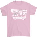 I Drive at 88mph Just in Case Funny Mens T-Shirt Cotton Gildan Light Pink