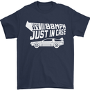 I Drive at 88mph Just in Case Funny Mens T-Shirt Cotton Gildan Navy Blue