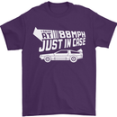 I Drive at 88mph Just in Case Funny Mens T-Shirt Cotton Gildan Purple